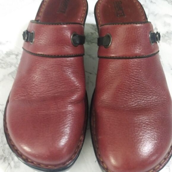 Born red leather clogs / mules - Picture 2 of 9